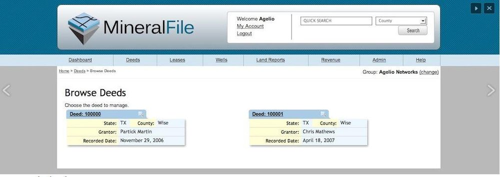 MineralFile Dashboard