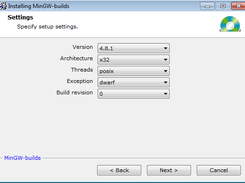 MinGW-builds Screenshot 4