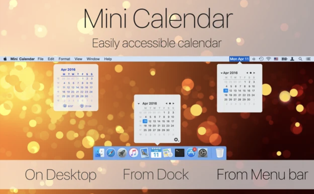 Mini Calendar Screenshot 1