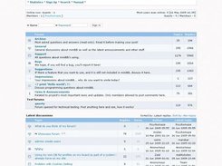 miniBB 2.0.rc3 default community skin screenshot