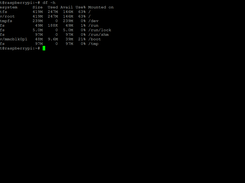 Showing disk usage