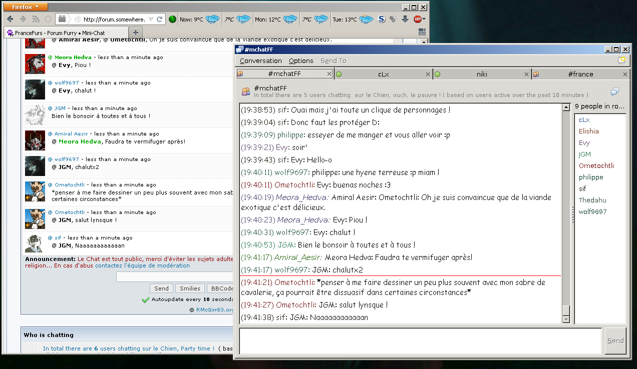 Ajax chat phpbb