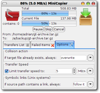 MiniCopier Screenshot 1