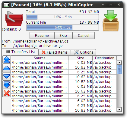 MiniCopier Screenshot 1