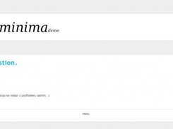 Minima with the default theme - Simple