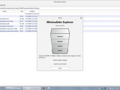 Screenshot of a early version of Minimalistic Explorer r71