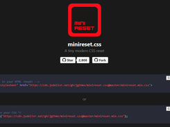 minireset.css Screenshot 1