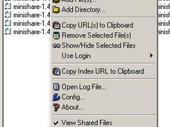 Right clicking a file shows possible actions.