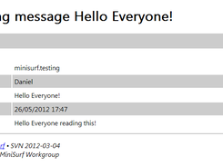 Message reading.