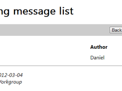 Message selection.