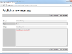 Message writing.