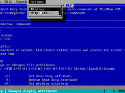 MS-Edit running in MiniTAK with mouse support