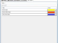 Add and remove topics, and attach colors to topics