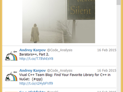 Twitter list view screen