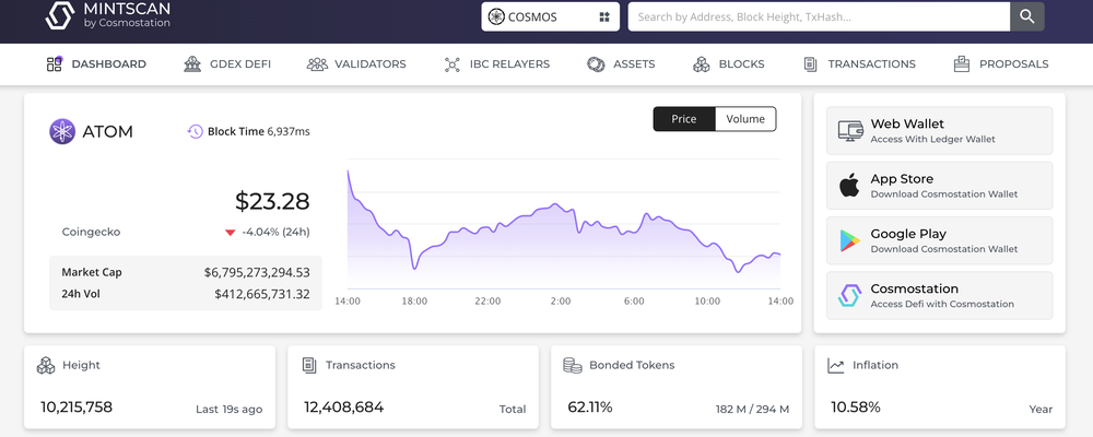 Mintscan Screenshot 1