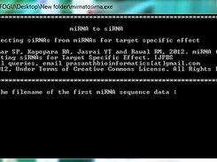 Command Line Interface of miRNAtosiRNA