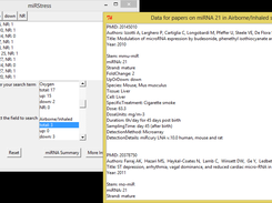 miRStress Desktop - More Data viewer