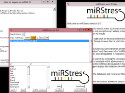 miRStress version 2.0 - Extra Windows