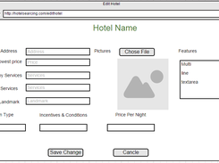 Edit hotel page