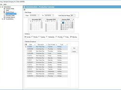 Production calendar