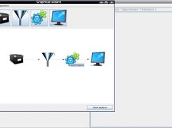 Defining the analyzation flow using the graphic wizard