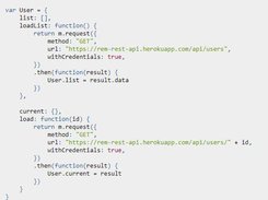 Mithril.js Screenshot 2