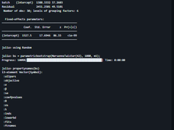 Mixed-effects models in Julia Screenshot 1