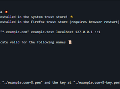 mkcert Screenshot 1