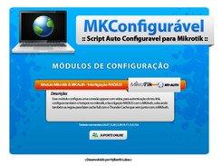 Módulo de Configuração | Mikrotik e MKAuth