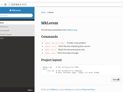 MkDocs Screenshot 1