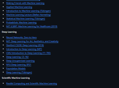 ML YouTube Courses Screenshot 1