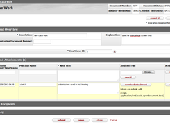 Submit work for assigned court case