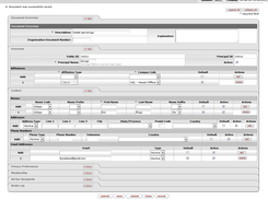 Creating a new client - this same screen also creates users and witnesses
