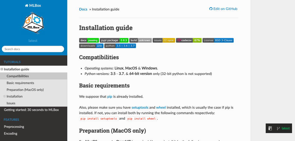 MLBox Screenshot 1