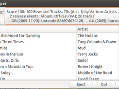 Track list can be from musicbrainz or FreeDB