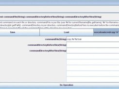Interface for selecting/executing commands