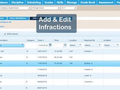 MMS Student Information Platform -Adding / Editing Infractions