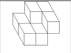 A (3,2)-cube for the discrete plane y = floor(2x/3 +2/5) 