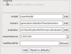 MOA Graphical User Interface: Task Configuration