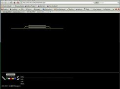 First screenshot of main window with track of small station.