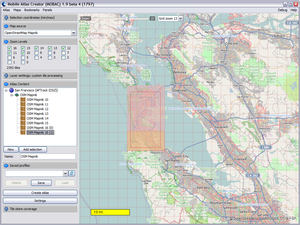 Mobile atlas creator