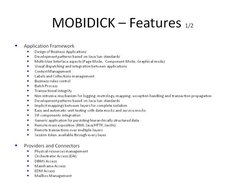 Mobidick - Features 1/2