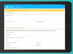 Streebo Mobile Forms - Employee Transfer Form