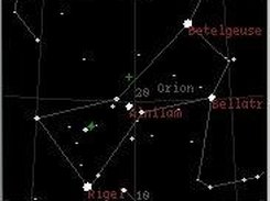 Orion Zoomed In with Common star names