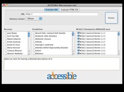 Mobile Web Accessibility Assessment Tool Screenshot 1