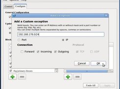 PeerGuardian Linux pgl-gui preview: Whitelist IP