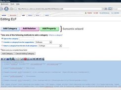 MOCA Semantic Wizard (Opened) and wiki toolbar extra buttons