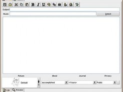 Main MochaJournal window in Windows XP.  Allows you to post.
