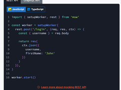 Mock Service Worker Screenshot 1