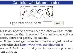 Captcha validation needed